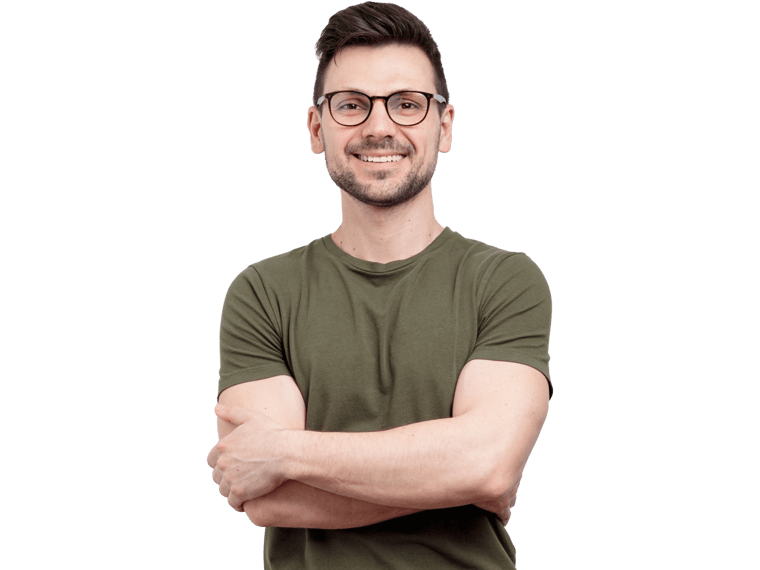 Certified Finnish translation Expert on green shirt