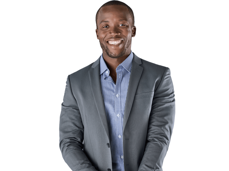 Lingala transcription services, Portrait of a successful confident african businessman professional in a smart formal suit