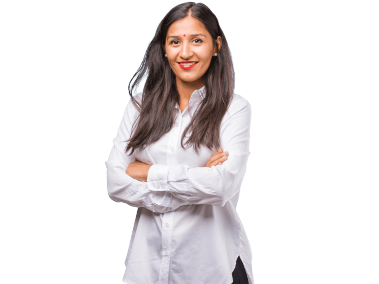 Sinhalese interpreting Women in White long sleeve polo